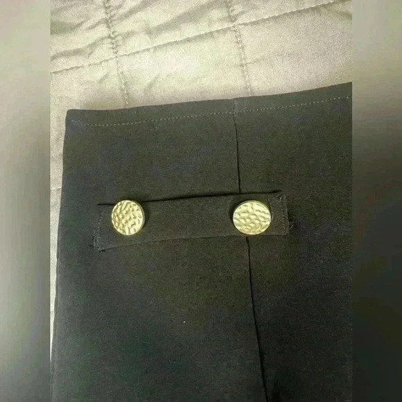 Fashion Nova Midi Skirt With Buttons Color Black Size Large - Picture 2 of 7